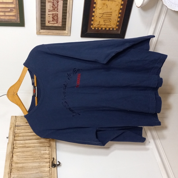 Levi's Tops - 🟢 8oz (279) levis  Strauss  logo long sleeve tee  blue